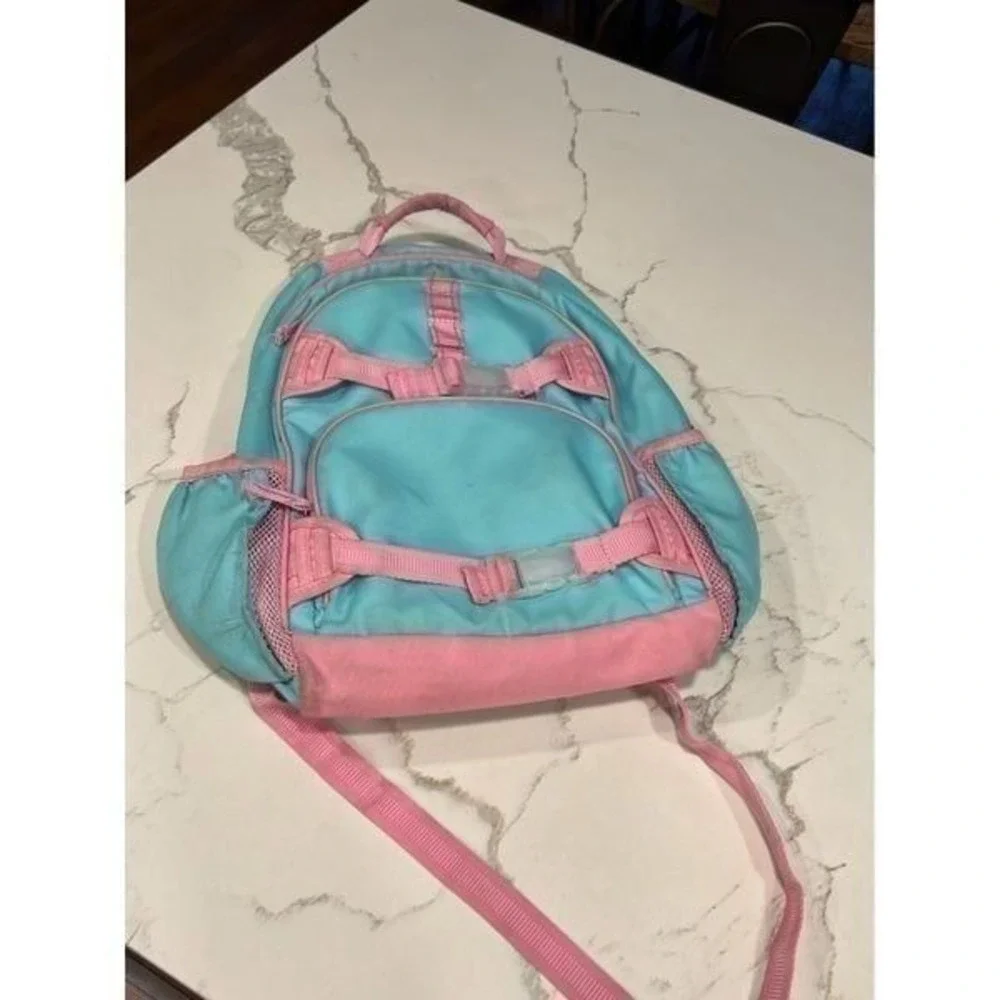 Pottery Barn‎ Kids girl pink aqua Backpack